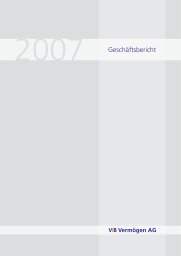 Thumbnail VIB Vermögen Annual Report 2007