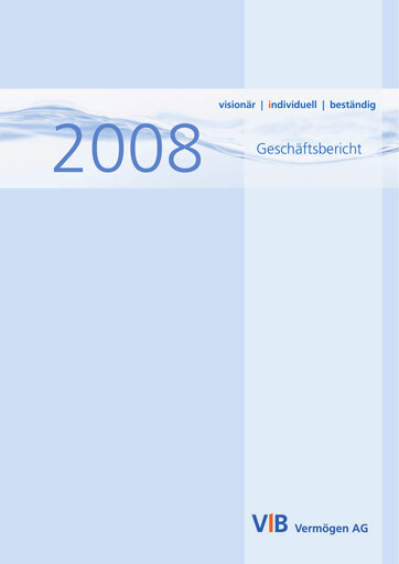 Thumbnail VIB Vermögen Annual Report 2008