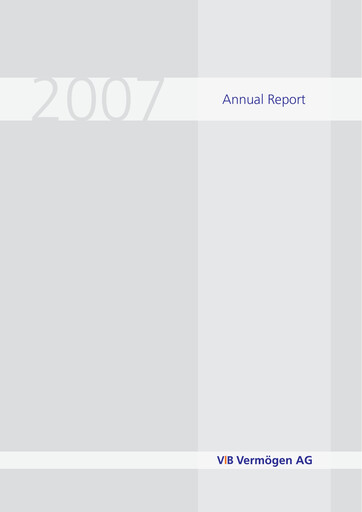 Thumbnail VIB Vermögen Annual Report 2007
