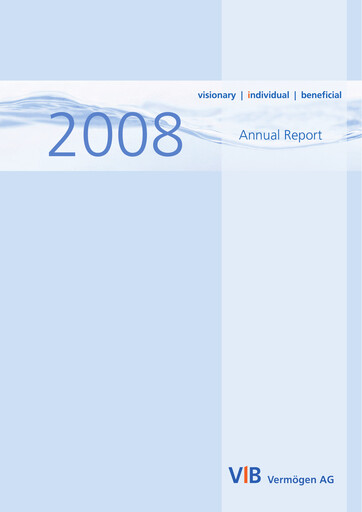 Thumbnail VIB Vermögen Annual Report 2008