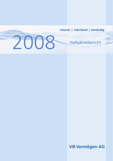 Thumbnail VIB Vermögen Half-year Report 2008-h1