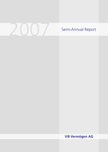 Thumbnail VIB Vermögen Half-year Report 2007-h1