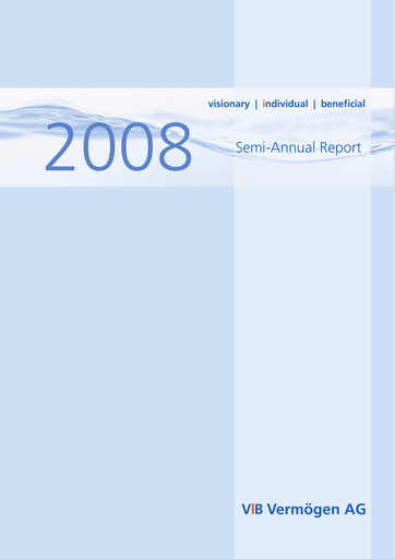 Thumbnail VIB Vermögen Half-year Report 2008-h1
