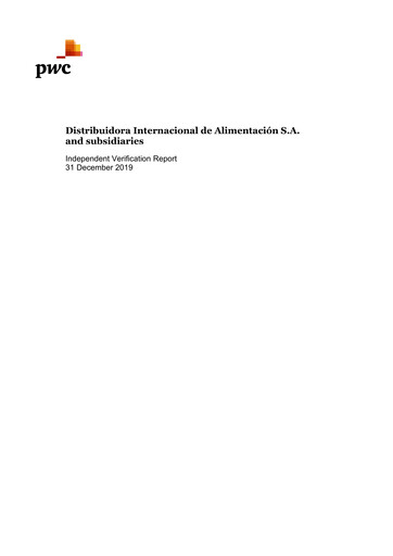 Vorschaubild (DIA) Distribuidora Internacional de Alimentación ESG-Bericht 2019