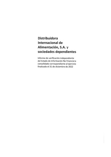 Thumbnail (DIA) Distribuidora Internacional de Alimentación ESG Report 2022