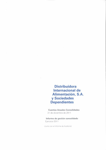 Thumbnail (DIA) Distribuidora Internacional de Alimentación Financial Statement 2011