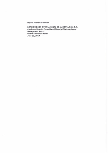 Vorschaubild (DIA) Distribuidora Internacional de Alimentación Halbjahresbericht 2019-h1