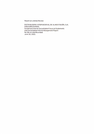 Thumbnail (DIA) Distribuidora Internacional de Alimentación Half-year Report 2021-h1