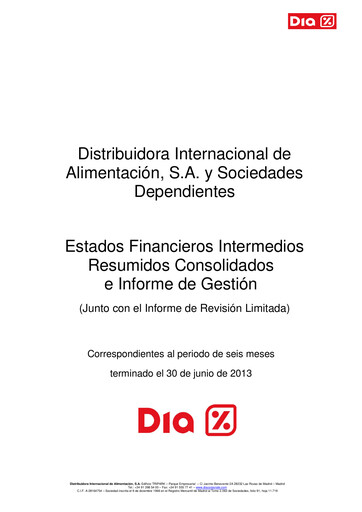 Vorschaubild (DIA) Distribuidora Internacional de Alimentación Halbjahresbericht 2013-h1