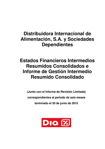 Vorschaubild (DIA) Distribuidora Internacional de Alimentación Halbjahresbericht 2015-h1