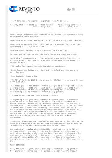 Thumbnail Revenio Quarterly Report 2012-q1