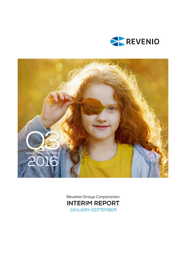 Thumbnail Revenio Quarterly Report 2016-q3