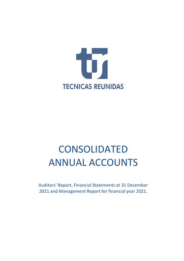 Thumbnail Técnicas Reunidas Financial Statement 2021
