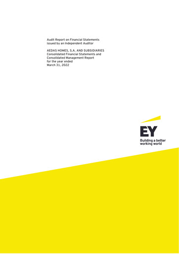 Thumbnail Aedas Homes Financial Statement fy2022