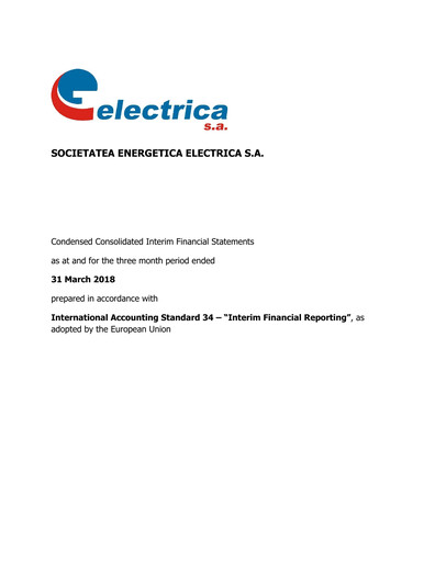 Vorschaubild Electrica
 Quartalsbericht 2018-q1