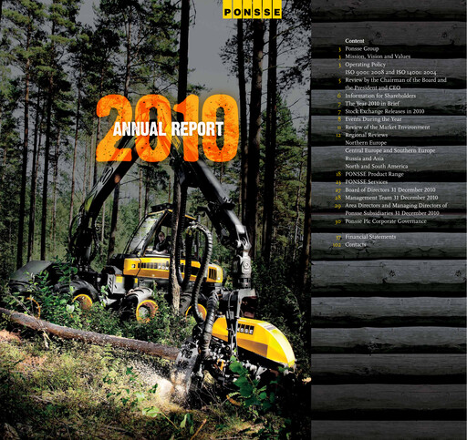 Thumbnail Ponsse Annual Report 2010