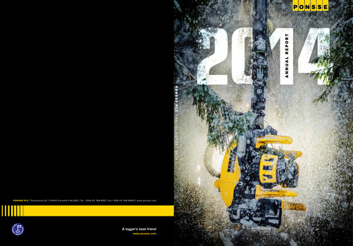 Thumbnail Ponsse Annual Report 2014