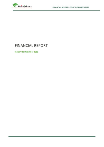 Thumbnail Unicaja Banco Financial Report 2023