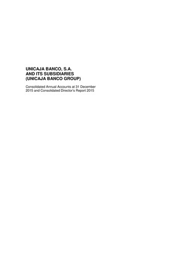 Thumbnail Unicaja Banco Financial Statement 2015