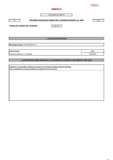 Thumbnail Unicaja Banco Half-year Report 2014-h1