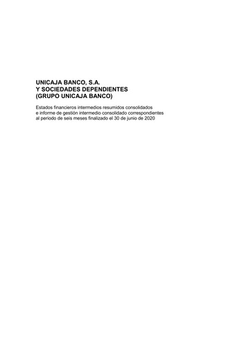 Thumbnail Unicaja Banco Half-year Report 2020-h1