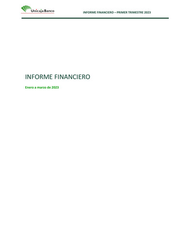 Thumbnail Unicaja Banco Quarterly Report 2023-q1