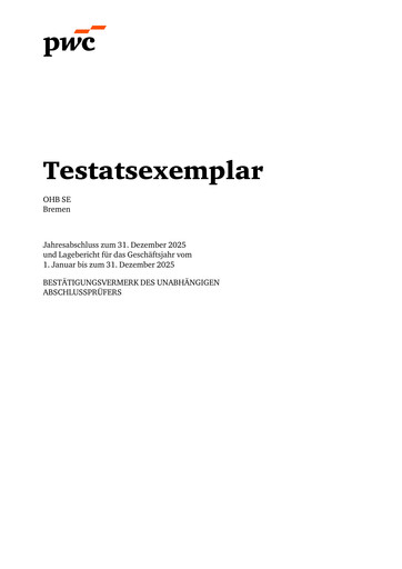 Thumbnail OHB SE Financial Statement 2025