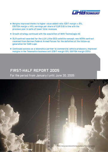 Thumbnail OHB SE Half-year Report 2005-h1