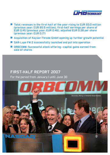 Thumbnail OHB SE Half-year Report 2007-h1