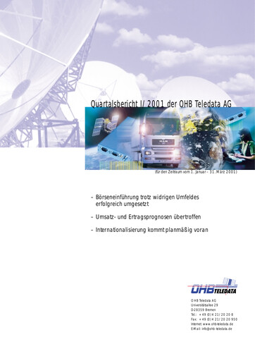 Vorschaubild OHB SE Quartalsbericht 2001-q1