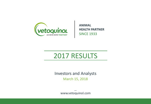 Thumbnail Vetoquinol Financial Report 2017