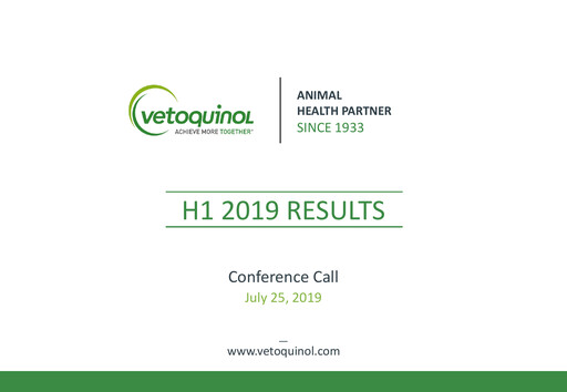 Thumbnail Vetoquinol Half-year Report 2019-h1