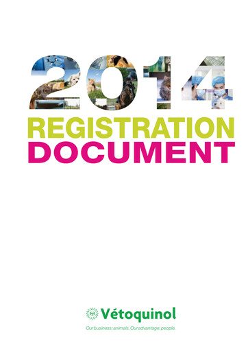 Thumbnail Vetoquinol Universal Registration Document 2014