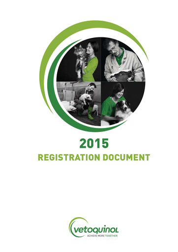 Thumbnail Vetoquinol Universal Registration Document 2015