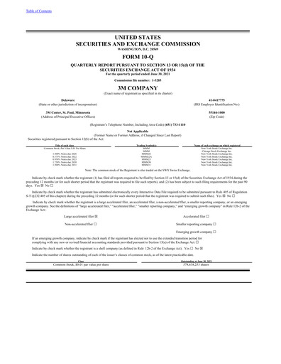 Thumbnail 3M Quarterly Report 2021-q2