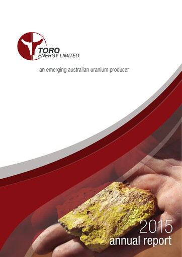 Thumbnail Toro Energy Annual Report 2015