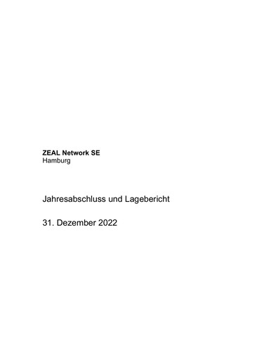 Thumbnail Zeal Network
 Financial Statement 2022
