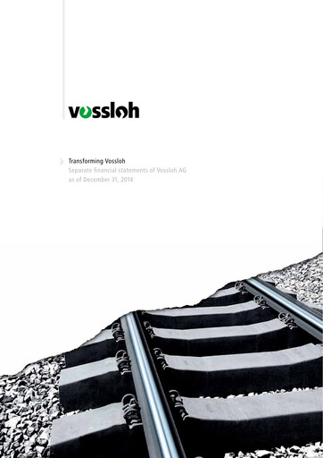 Thumbnail Vossloh AG Financial Statement 2014