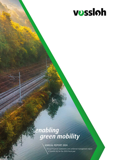 Thumbnail Vossloh AG Financial Statement 2024