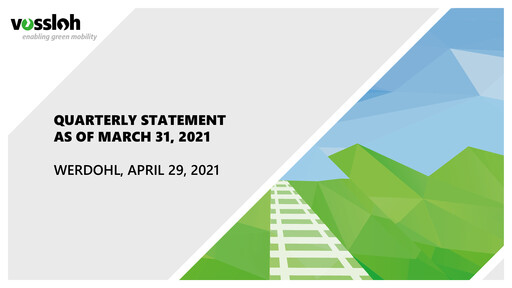 Thumbnail Vossloh AG Quarterly Report 2021-q1