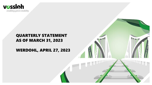 Thumbnail Vossloh AG Quarterly Report 2023-q1