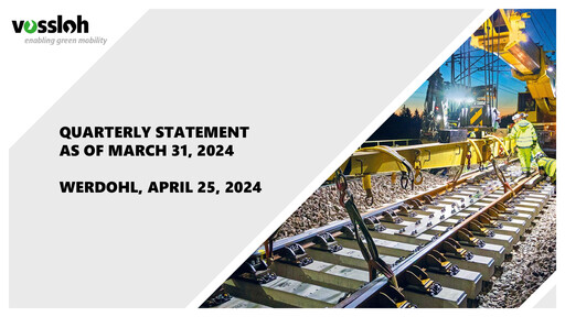 Thumbnail Vossloh AG Quarterly Report 2024-q1