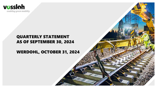 Thumbnail Vossloh AG Quarterly Report 2024-q3