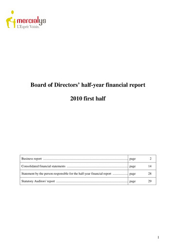 Thumbnail Mercialys Half-year Report 2010-h1