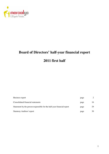 Thumbnail Mercialys Half-year Report 2011-h1