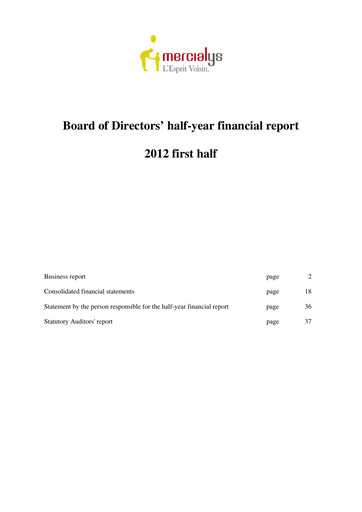 Thumbnail Mercialys Half-year Report 2012-h1