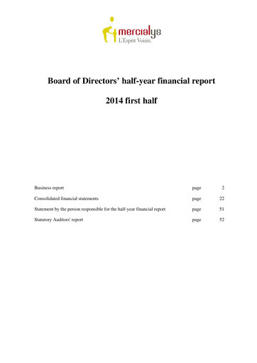 Thumbnail Mercialys Half-year Report 2014-h1