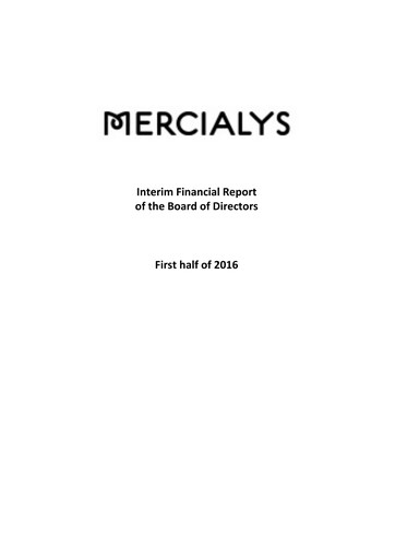 Thumbnail Mercialys Half-year Report 2016-h1