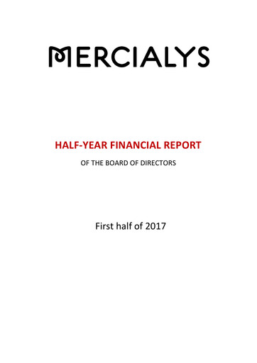 Thumbnail Mercialys Half-year Report 2017-h1