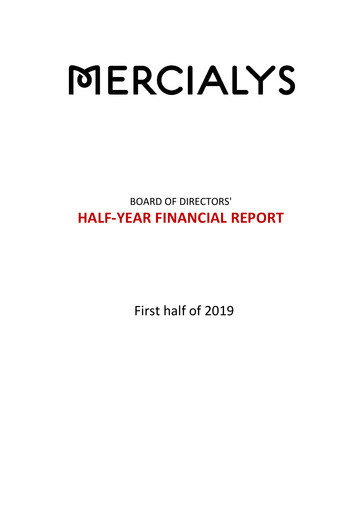 Thumbnail Mercialys Half-year Report 2019-h1